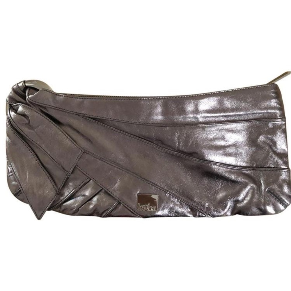 KOOBA Leather metallic clutch